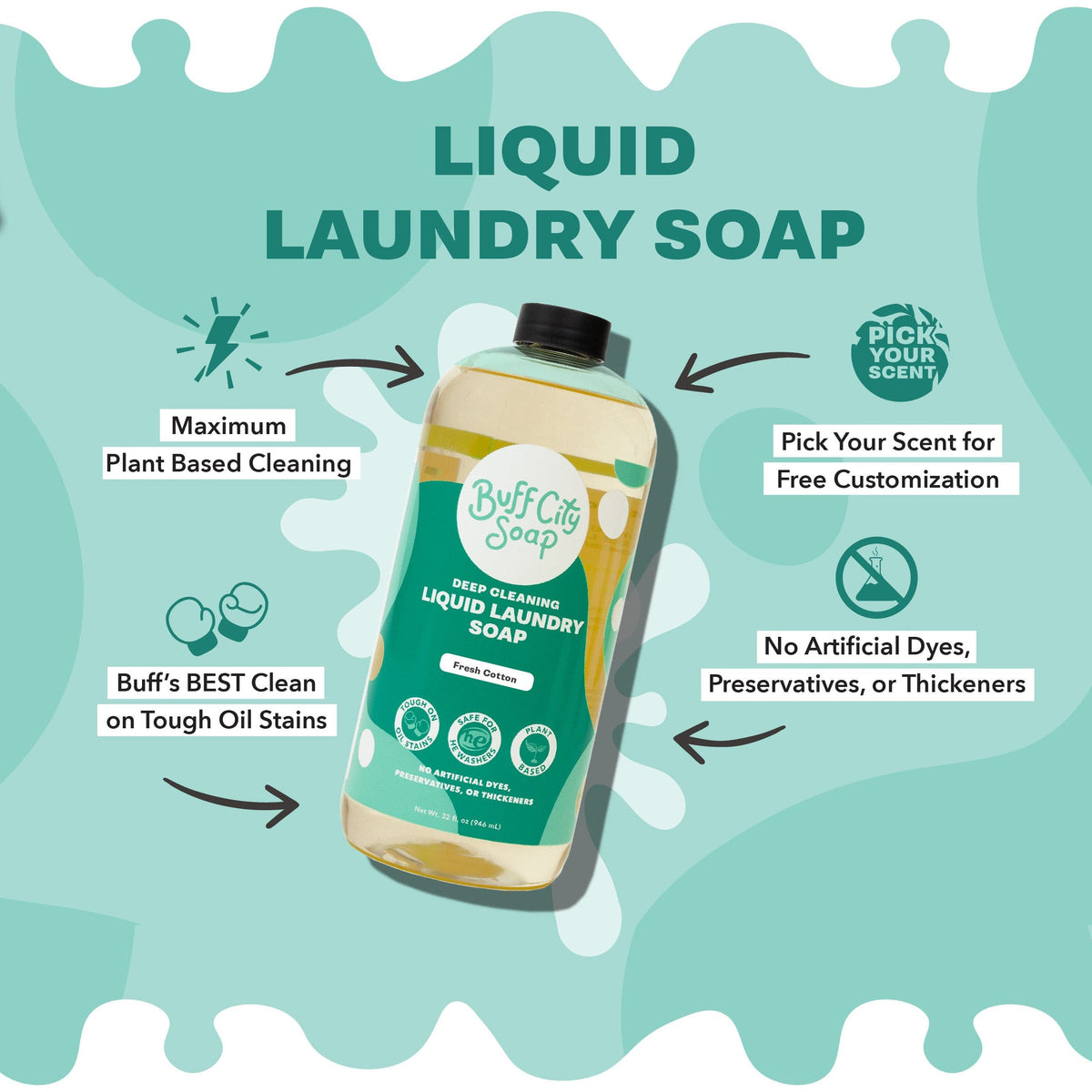 Fresh Cotton Liquid Laundry Soap